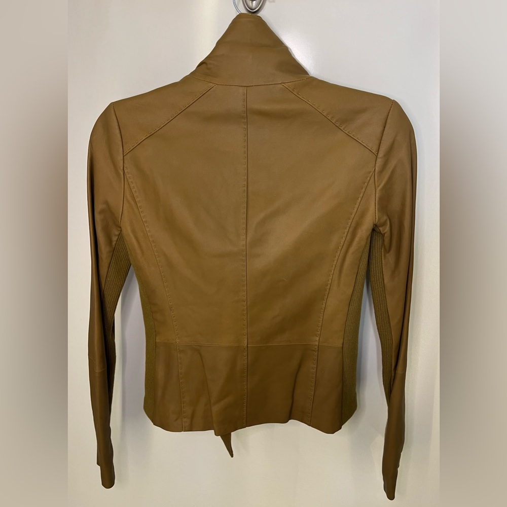 Vince NWOT Goat Leather Moto Jacket Size XS - Picture 3 of 11